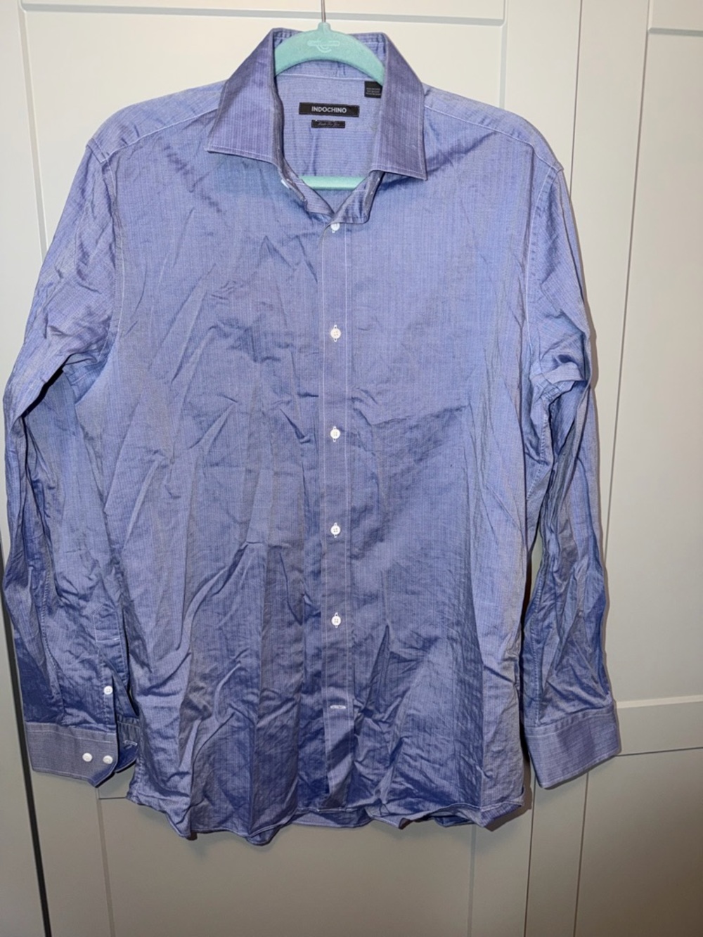 Indochino Blue Design Dress Shirt